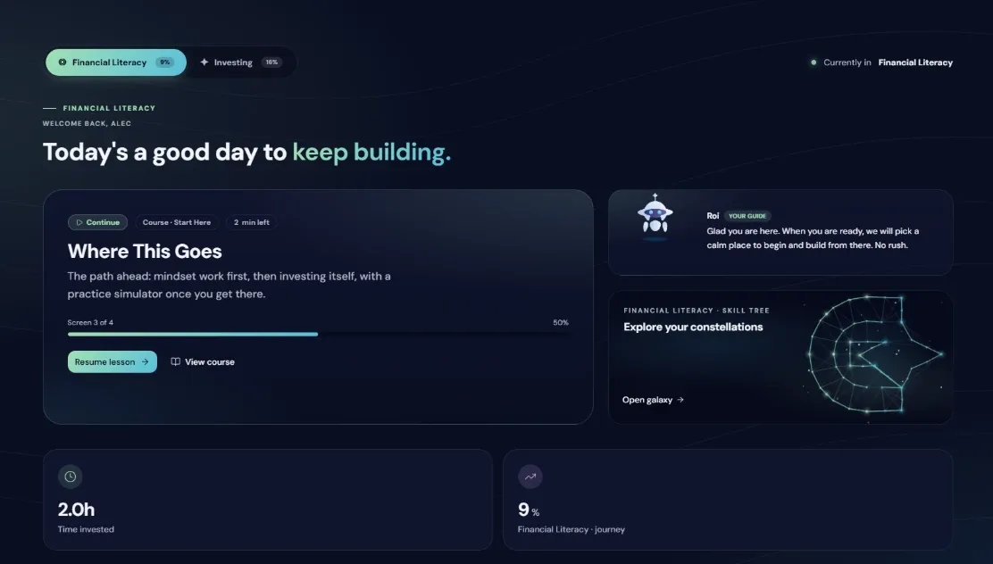 Gleanly student dashboard