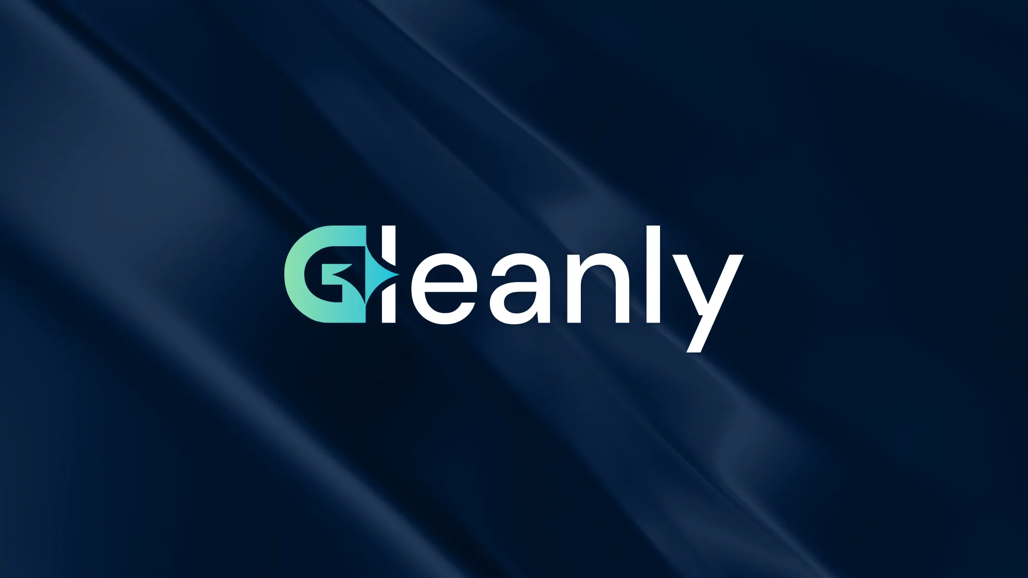 Gleanly logo on the cover of its brand guidelines