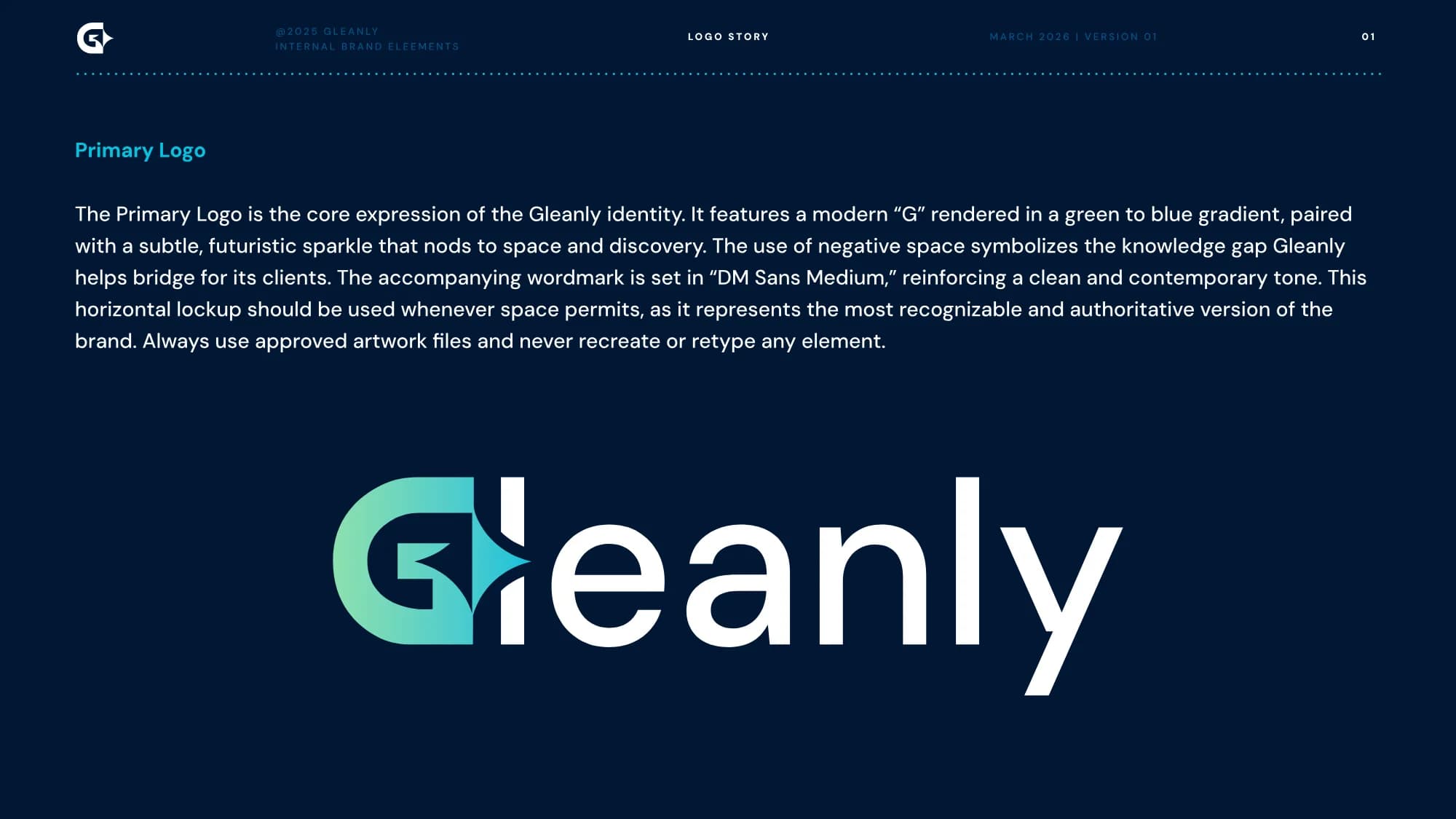 Gleanly primary logo