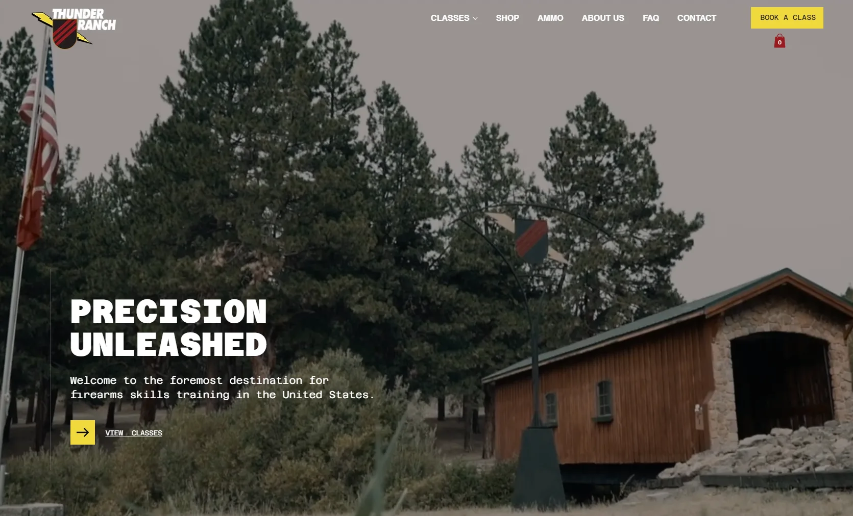 Thunder Ranch website home page